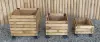 Artikelbild 2 des Artikels “QUADRATISCHER STEHPLATZ SET VON 3 (S: 21,5x21,5x15cm H, M: 26 x 26 x 22cm H, L: 30 x 30x 30cm H) INKL. KOKOSPLATTEN 13 MM PU FINISH “